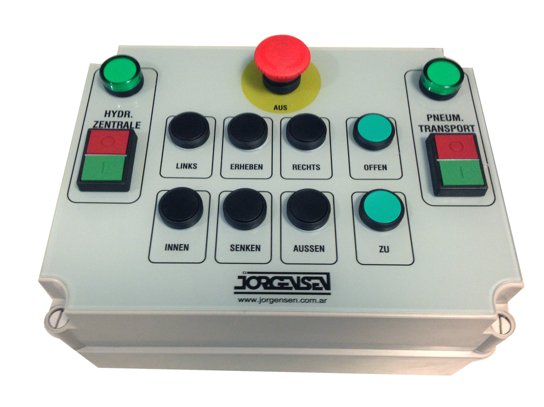 Consola con pulsadores